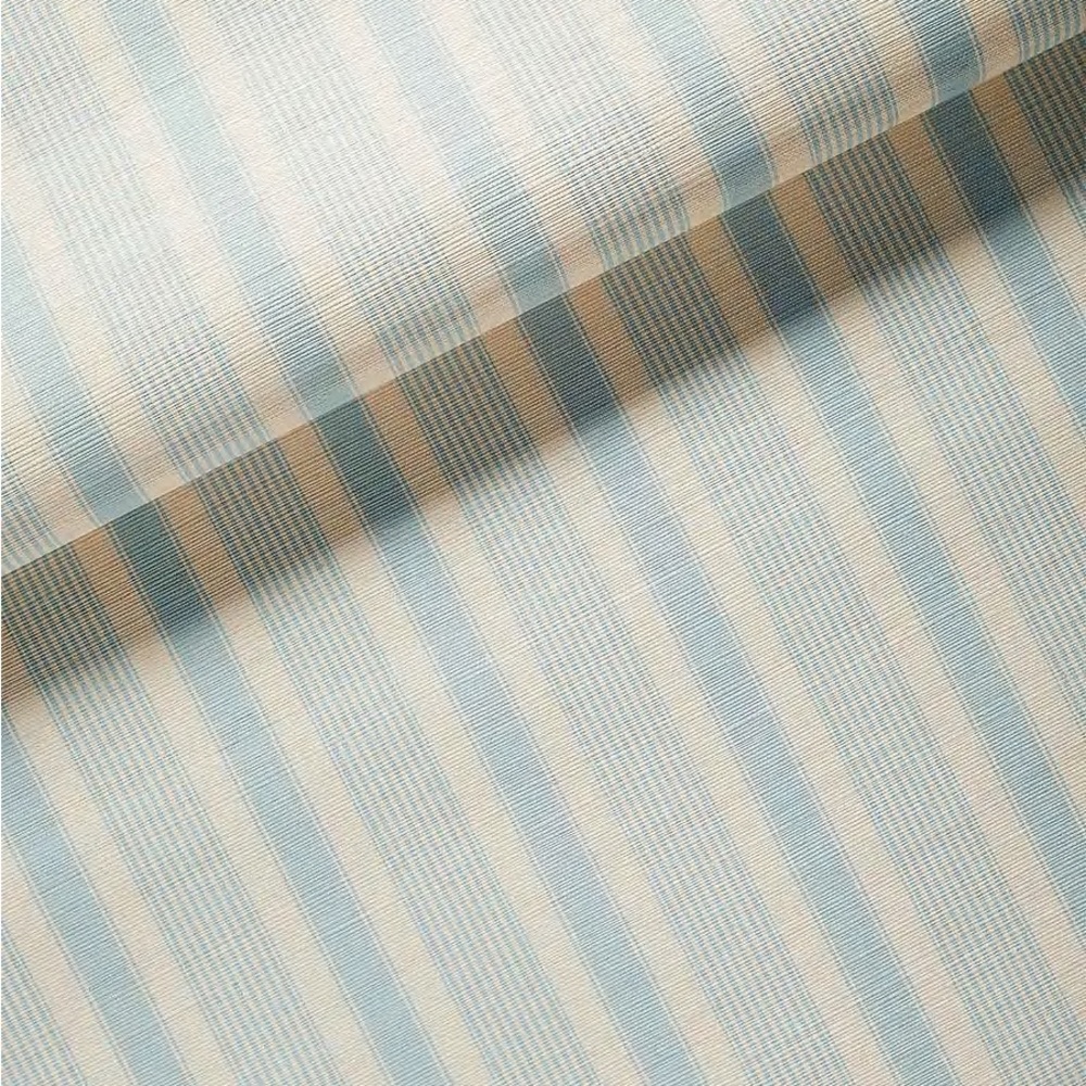 NEW Serena & Lily French Stripe Grasscloth Wallcovering-Sky